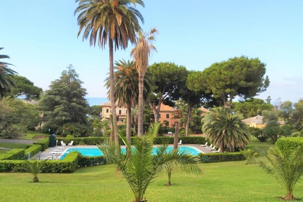 Ferienwohnung Casaviva - Beautiful Bilo With Shared Pool In Genova Nervi Exterior foto